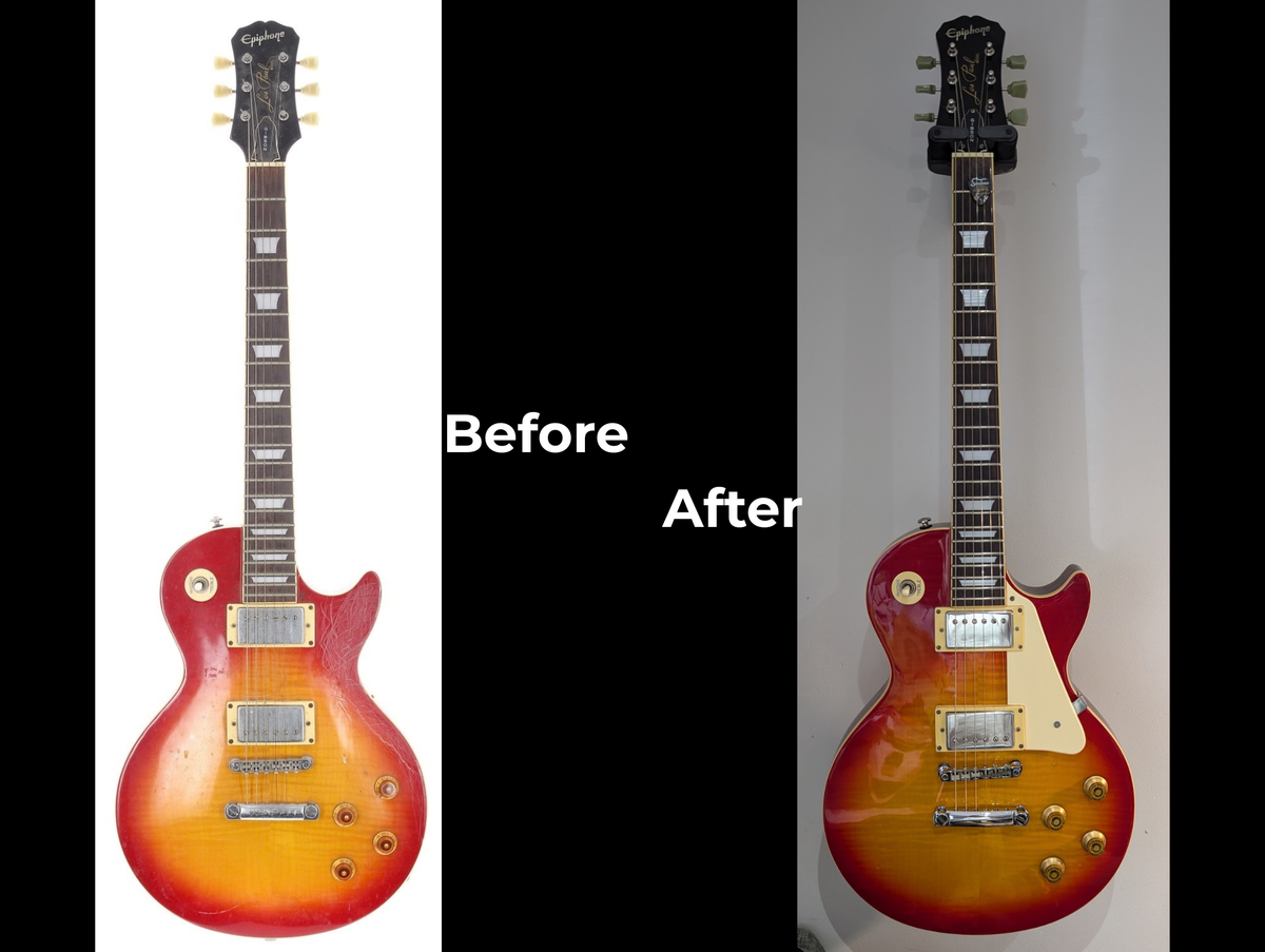 Epiphone Les Paul Standard Cherry Sunburst (2001) Samick, Korea - 'Scarface'