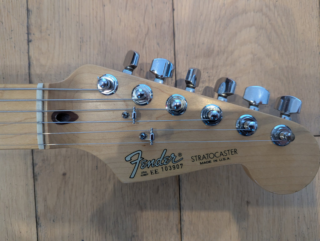 Fender USA Stratocaster 1987 in Olympic White Maple Fingerboard – Rare EE Serial No.