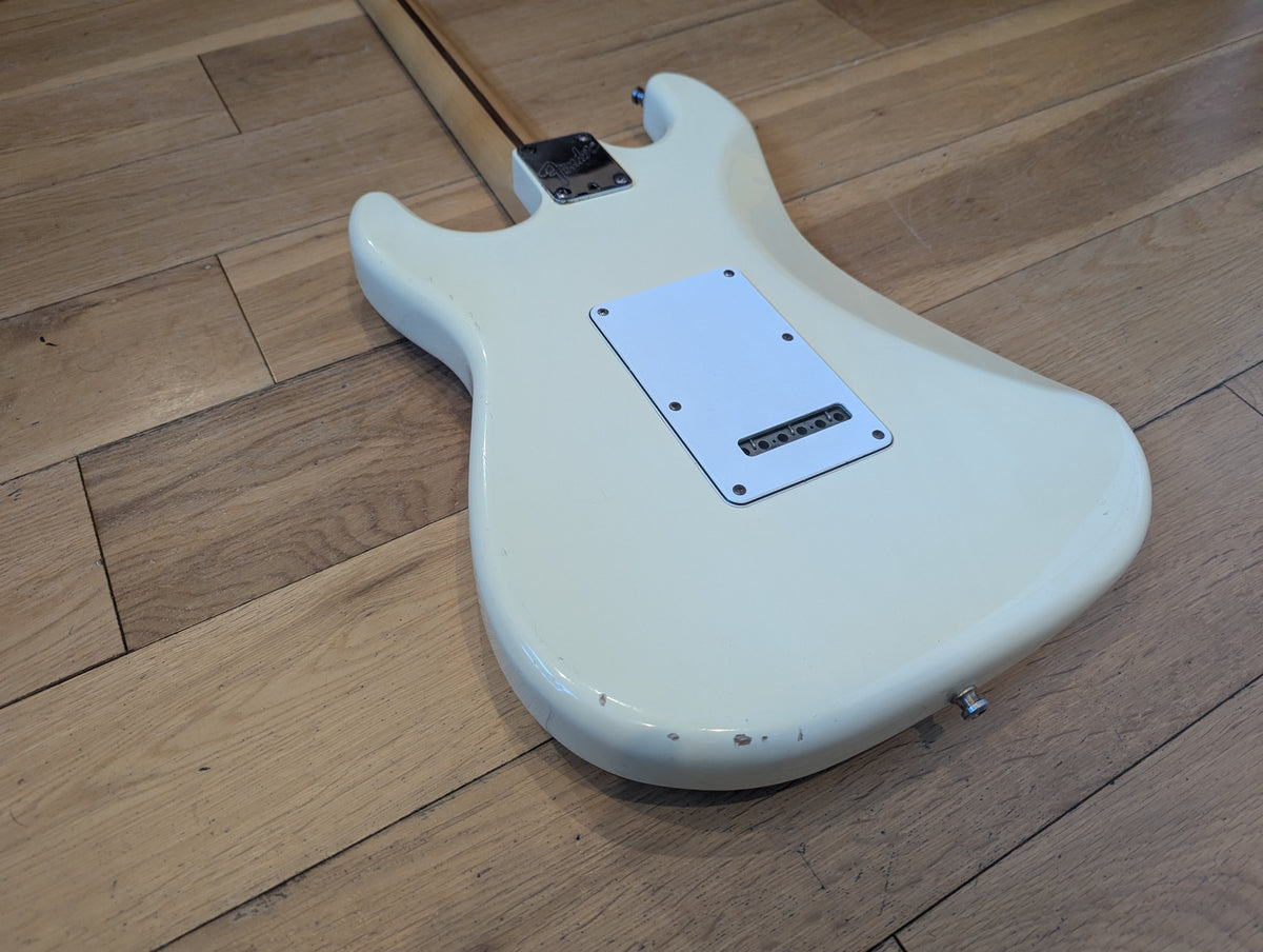Fender USA Stratocaster 1987 in Olympic White Maple Fingerboard – Rare EE Serial No.
