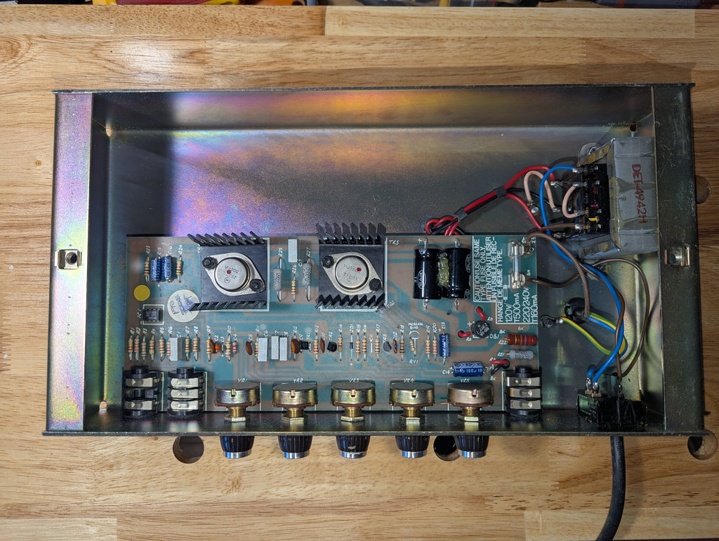 Marshall Lead 12 – (Model: 5005 – Year: 1988). Sympathetically modified to allow for an external cab to be connected