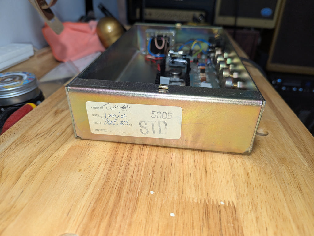 Marshall Lead 12 – (Model: 5005 – Year: 1988). Sympathetically modified to allow for an external cab to be connected