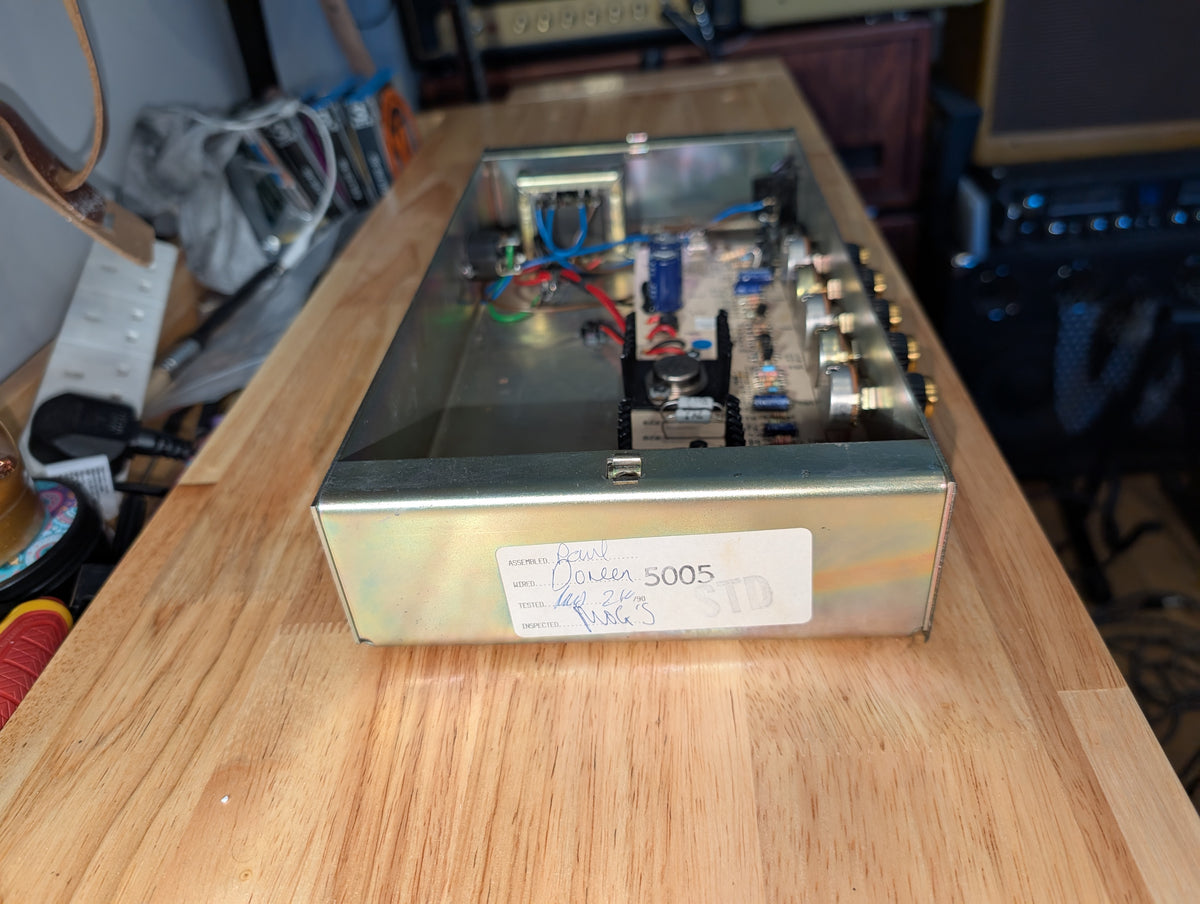 Marshall Lead 12 – (Model: 5005 – Year: 1990). Sympathetically modified to allow for an external cab to be connected.
