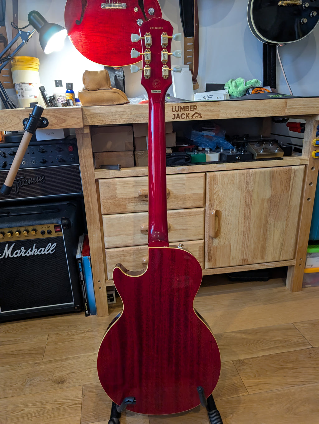 Epiphone Les Paul ES Hollow Body in Cherry Sunburst 2001 Made in Unsung Factory Korea.