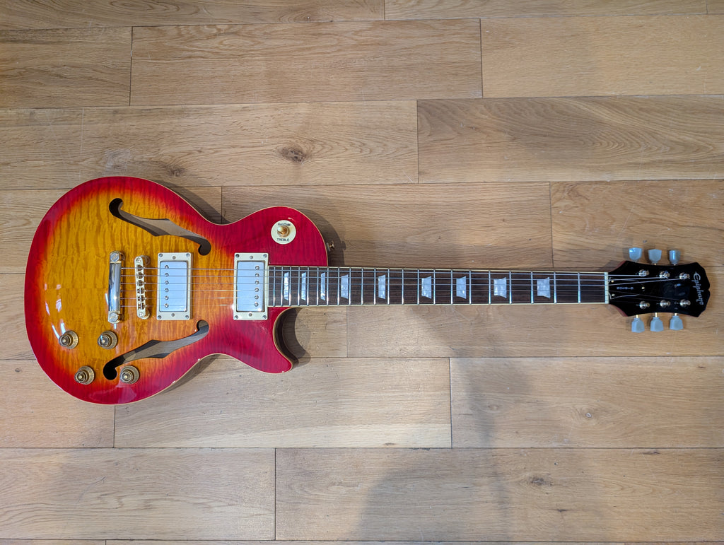 Epiphone Les Paul ES Hollow Body in Cherry Sunburst 2001 Made in Unsung Factory Korea.
