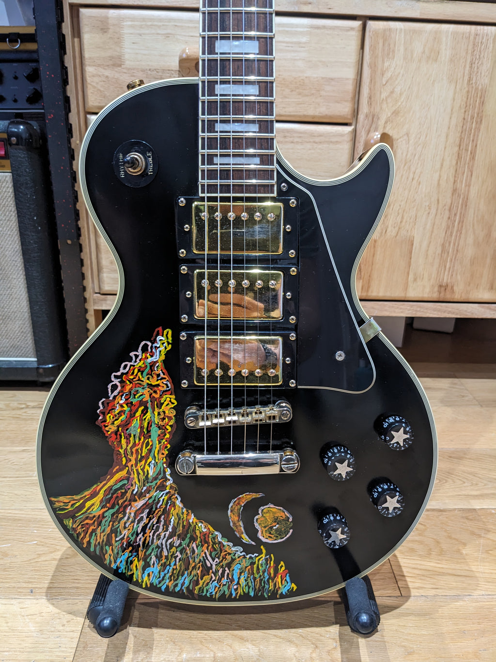 Epiphone Les Paul Custom 2008 – Keith Richards Psychedelic Hand-Painted