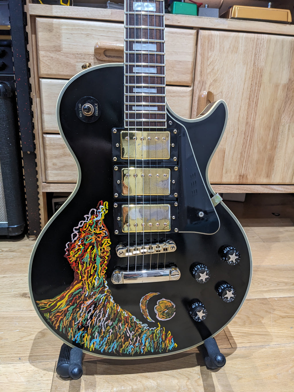 Epiphone Les Paul Custom 2008 – Keith Richards Psychedelic Hand-Painted