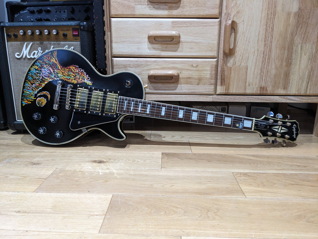 Epiphone Les Paul Custom 2008 – Keith Richards Psychedelic Hand-Painted