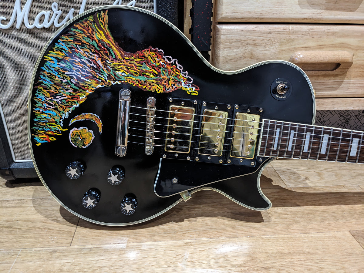 Epiphone Les Paul Custom 2008 – Keith Richards Psychedelic Hand-Painted