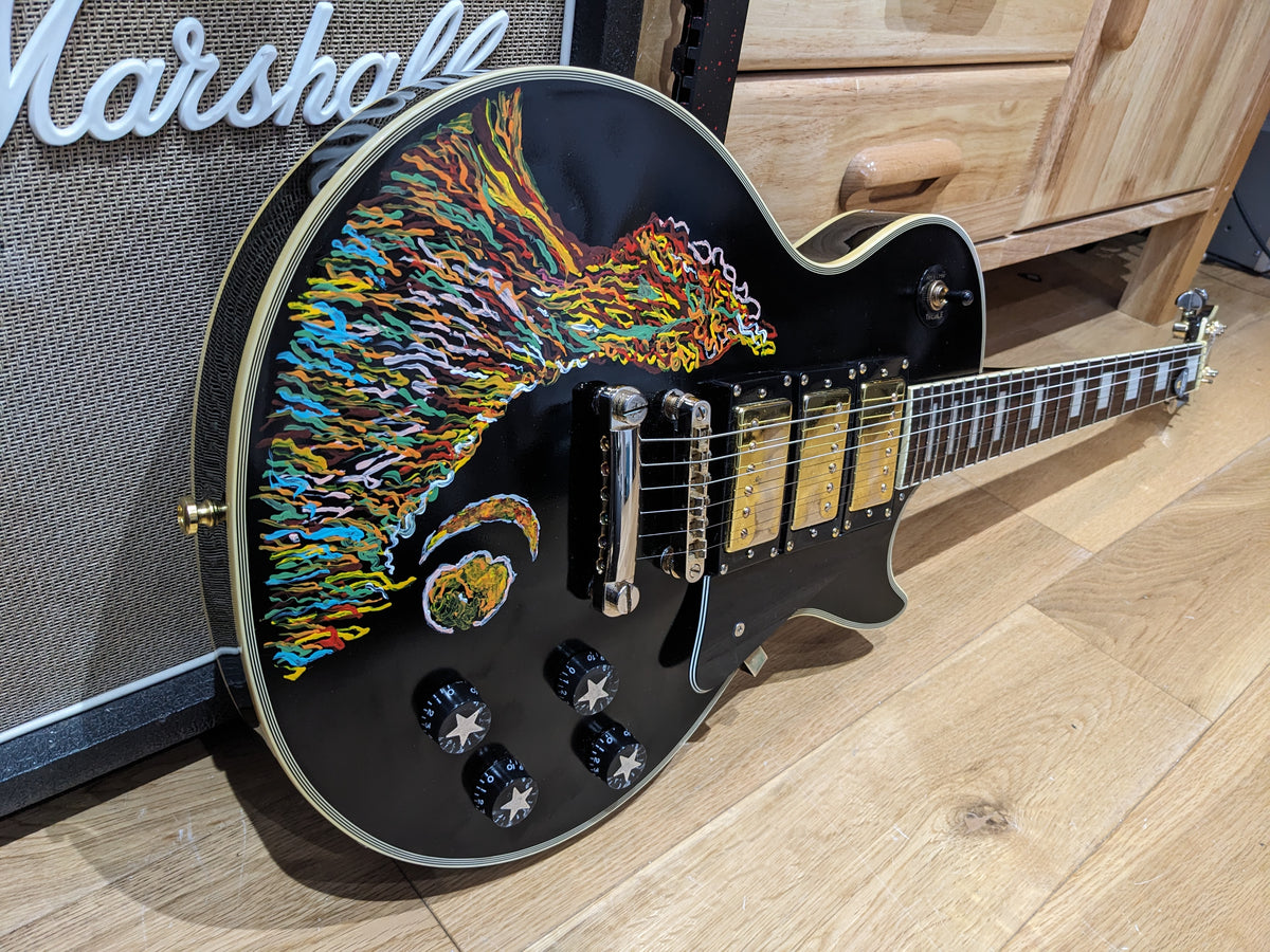 Epiphone Les Paul Custom 2008 – Keith Richards Psychedelic Hand-Painted