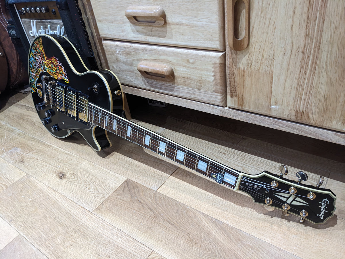 Epiphone Les Paul Custom 2008 – Keith Richards Psychedelic Hand-Painted