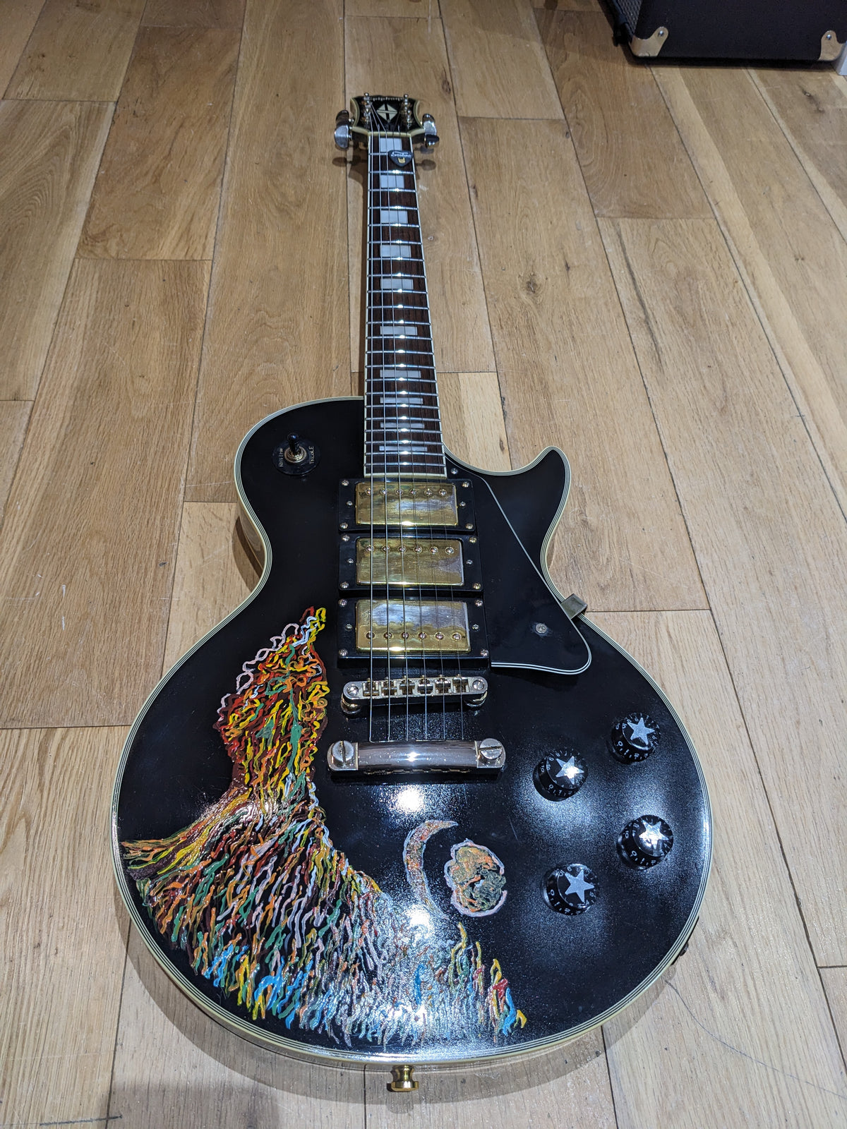 Epiphone Les Paul Custom 2008 – Keith Richards Psychedelic Hand-Painted