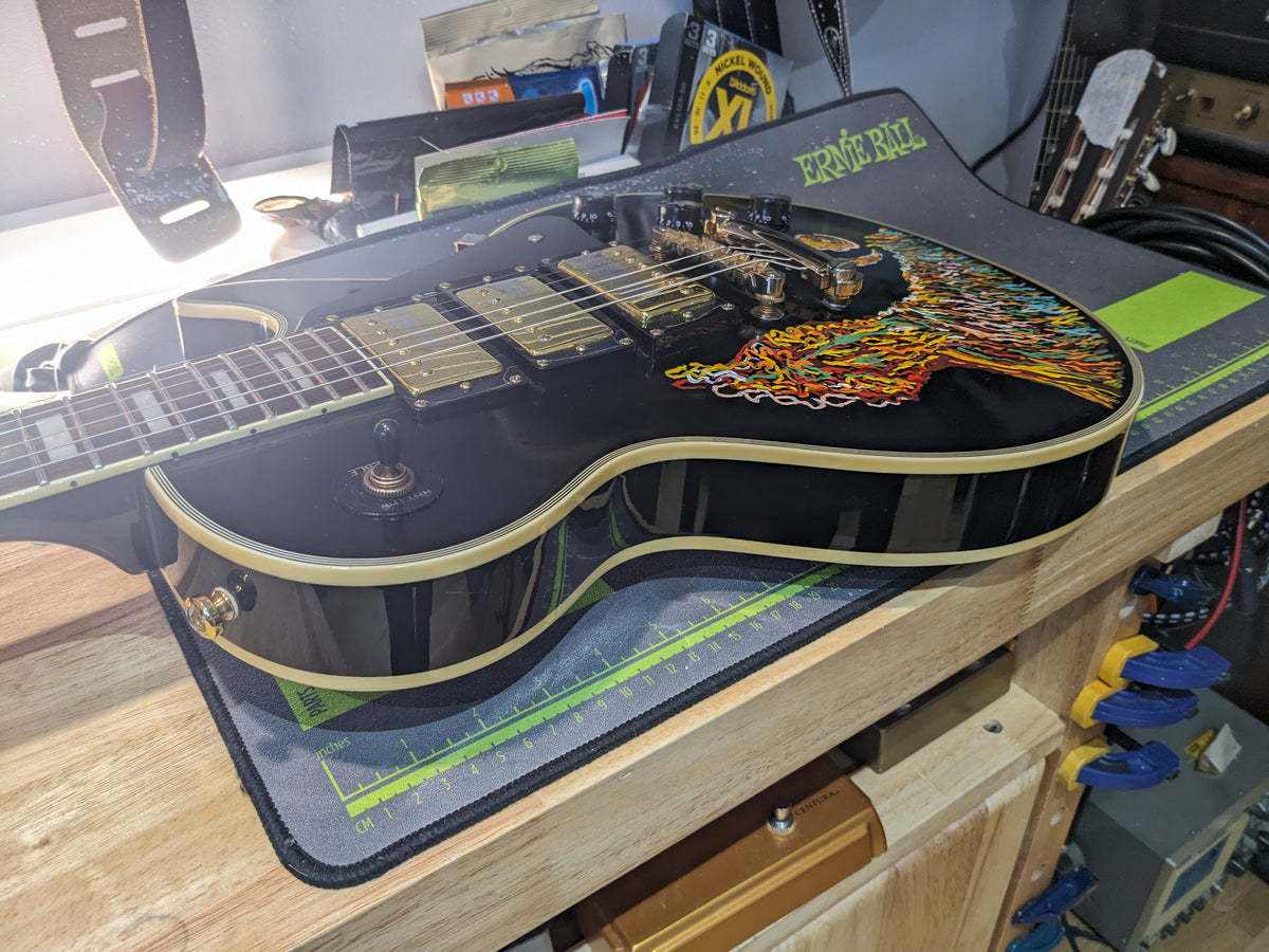 Epiphone Les Paul Custom 2008 – Keith Richards Psychedelic Hand-Painted