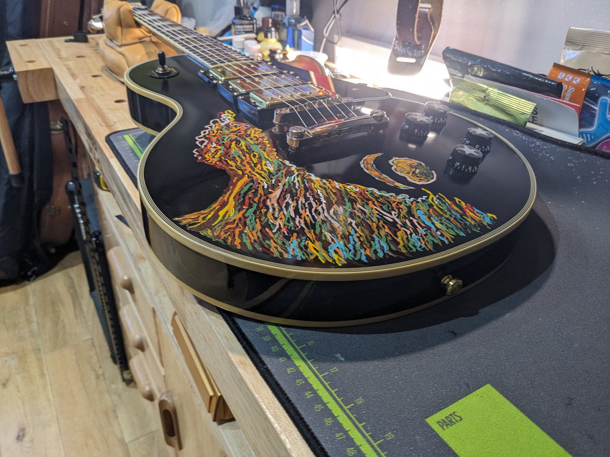Epiphone Les Paul Custom 2008 – Keith Richards Psychedelic Hand-Painted