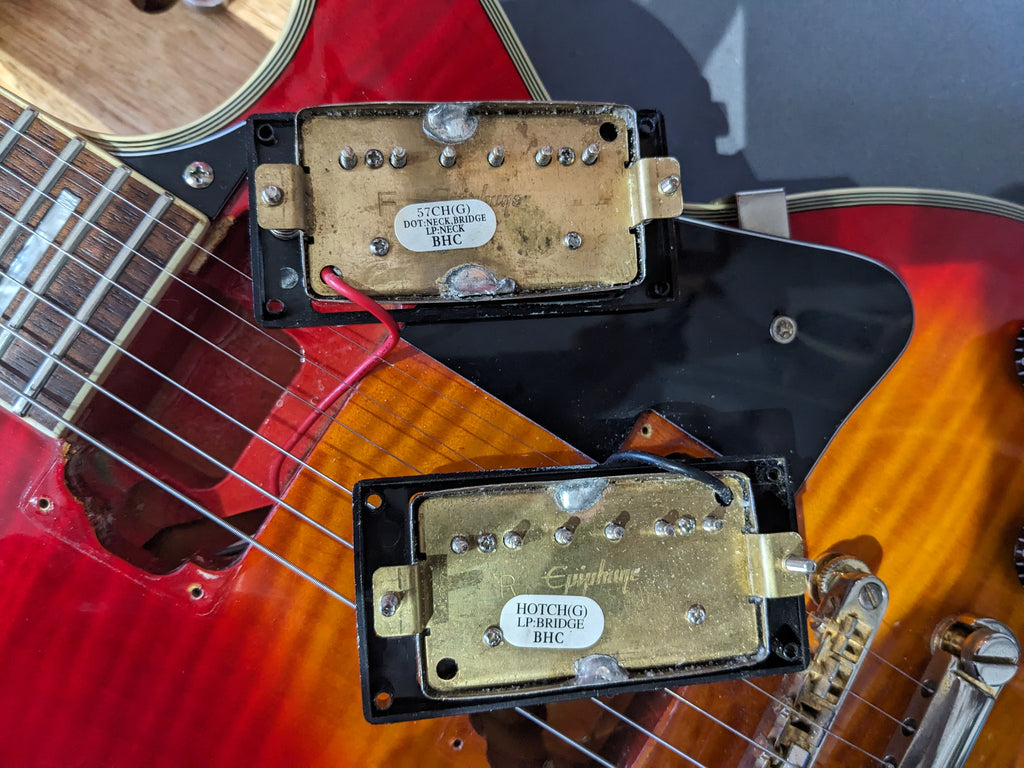 Epiphone Les Paul Custom Cherry SBurst 2001 (Unsung, Korea) Upgraded 50’s Wiring