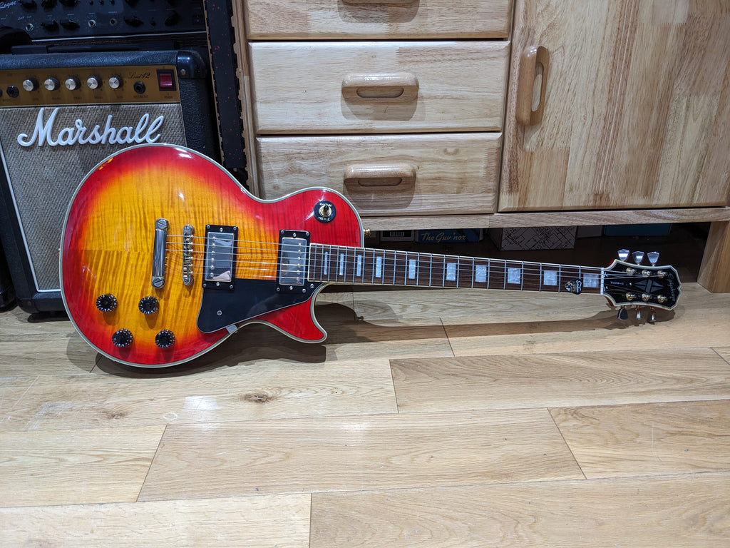 Epiphone Les Paul Custom Cherry SBurst 2001 (Unsung, Korea) Upgraded 50’s Wiring