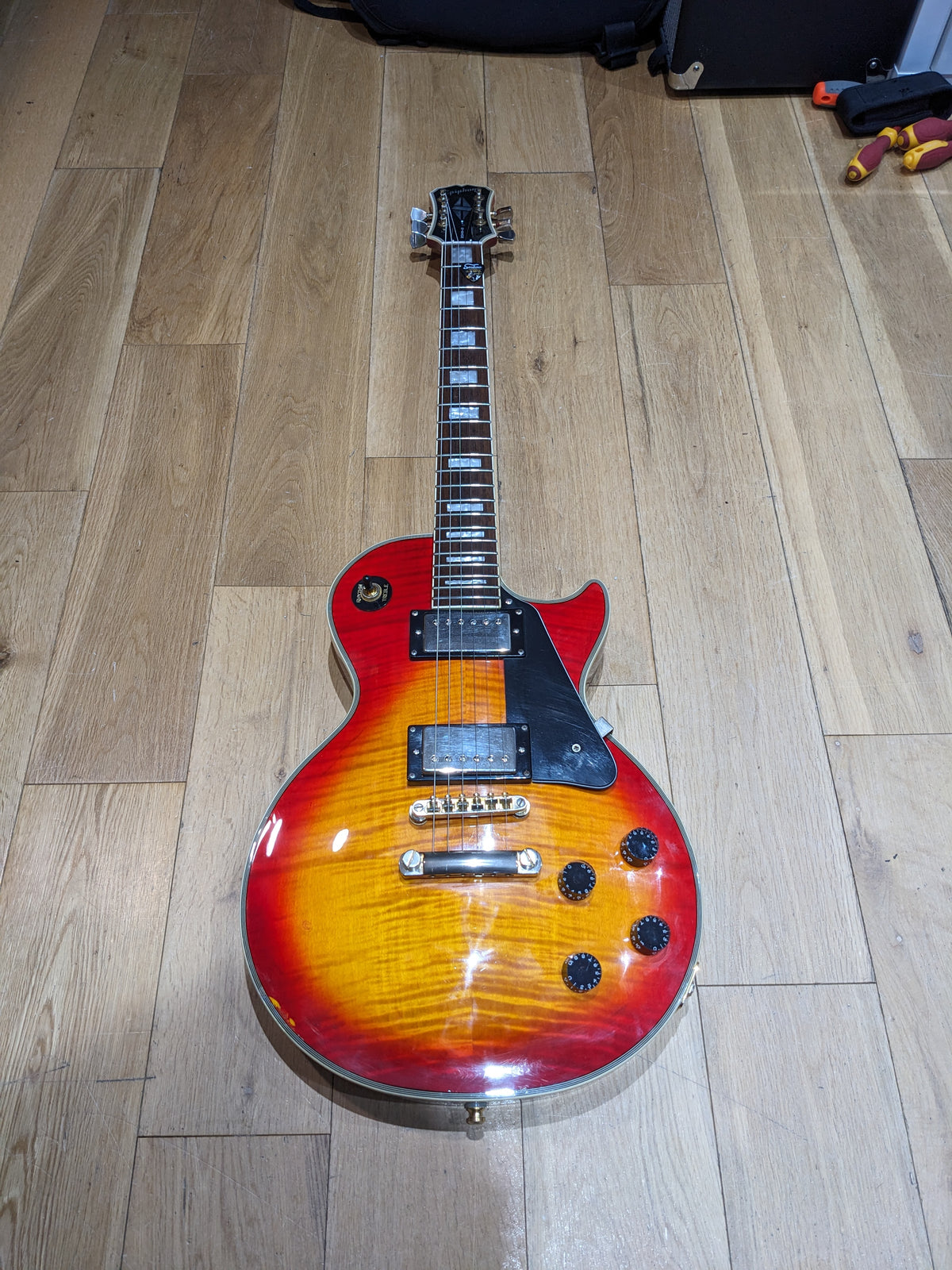 Epiphone Les Paul Custom Cherry SBurst 2001 (Unsung, Korea) Upgraded 50’s Wiring