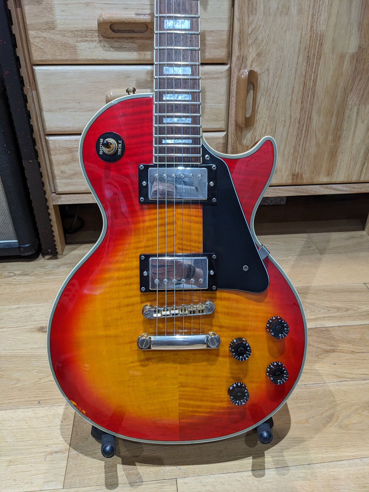 Epiphone Les Paul Custom Cherry SBurst 2001 (Unsung, Korea) Upgraded 50’s Wiring