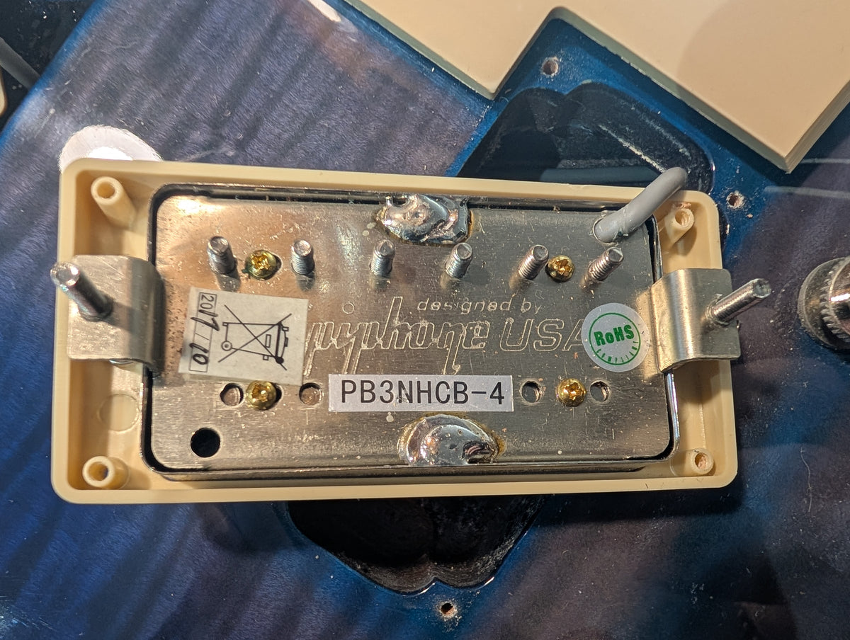 Epiphone Les Paul Standard Pro Trans Blue Burst (2017) with Coil-Splitting