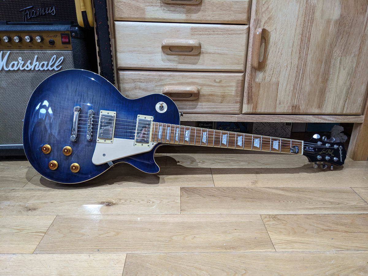 Epiphone Les Paul Standard Pro Trans Blue Burst (2017) with Coil-Splitting