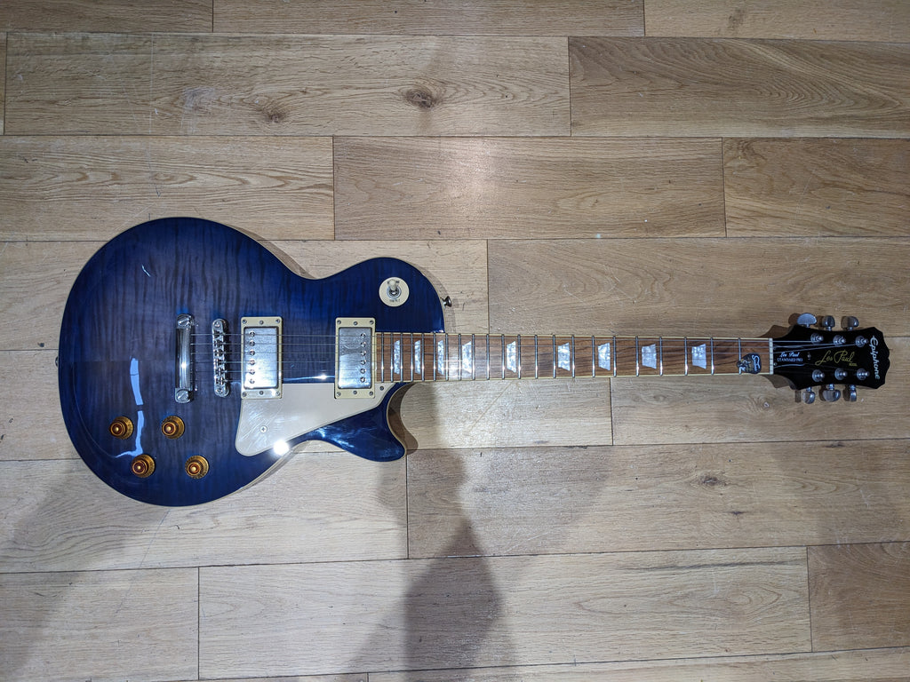 Epiphone Les Paul Standard Pro Trans Blue Burst (2017) with Coil-Splitting