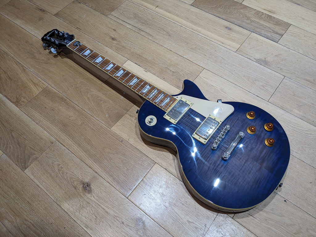 Epiphone Les Paul Standard Pro Trans Blue Burst (2017) with Coil-Splitting