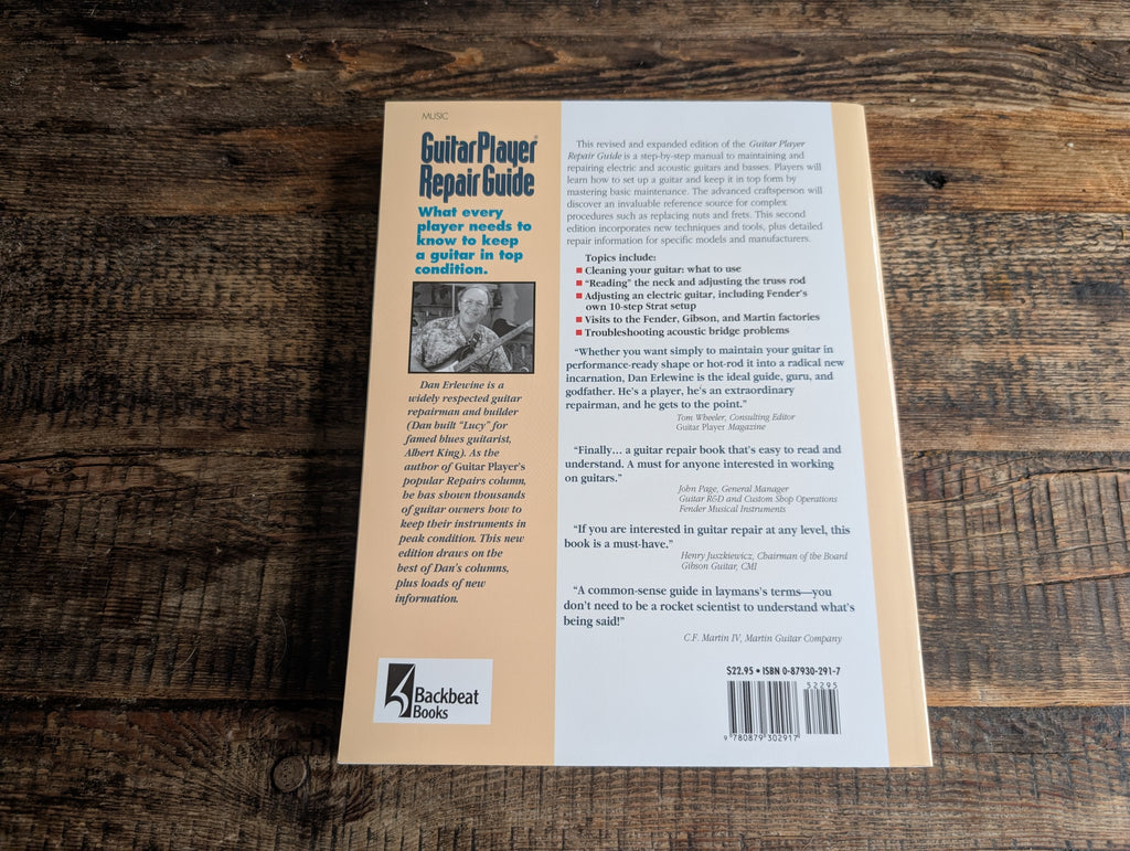 Guitar Player Repair Guide by Dan Erlewine 1994 -Guitar Setup & Maintenance book
