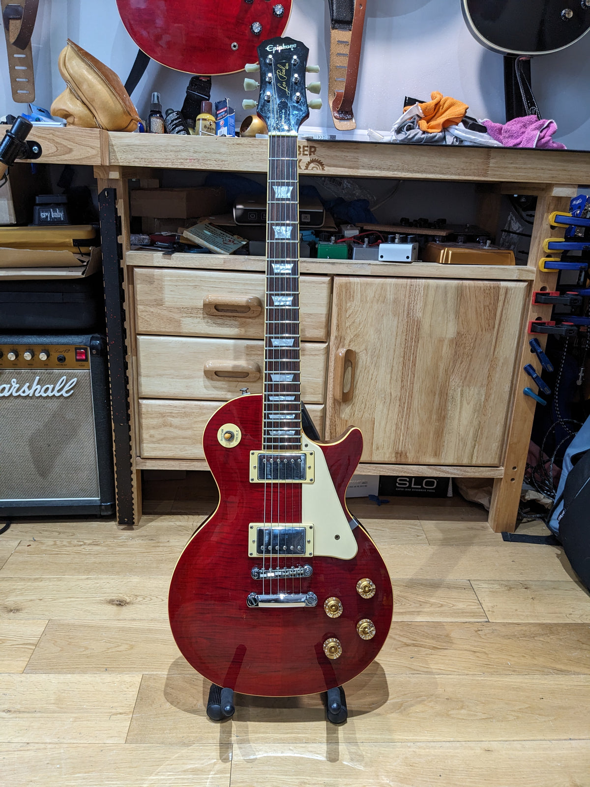 Epiphone Les Paul Standard LTD Edition Red (2001) Unsung, Korea + Other Upgrades