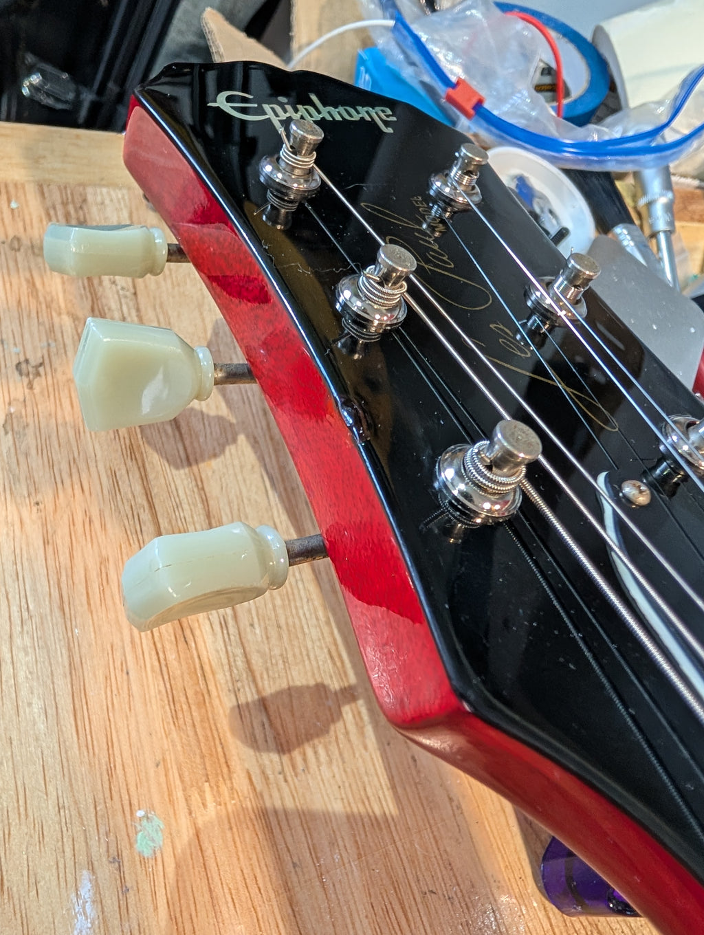 Epiphone Les Paul Standard LTD Edition Red (2001) Unsung, Korea + Other Upgrades