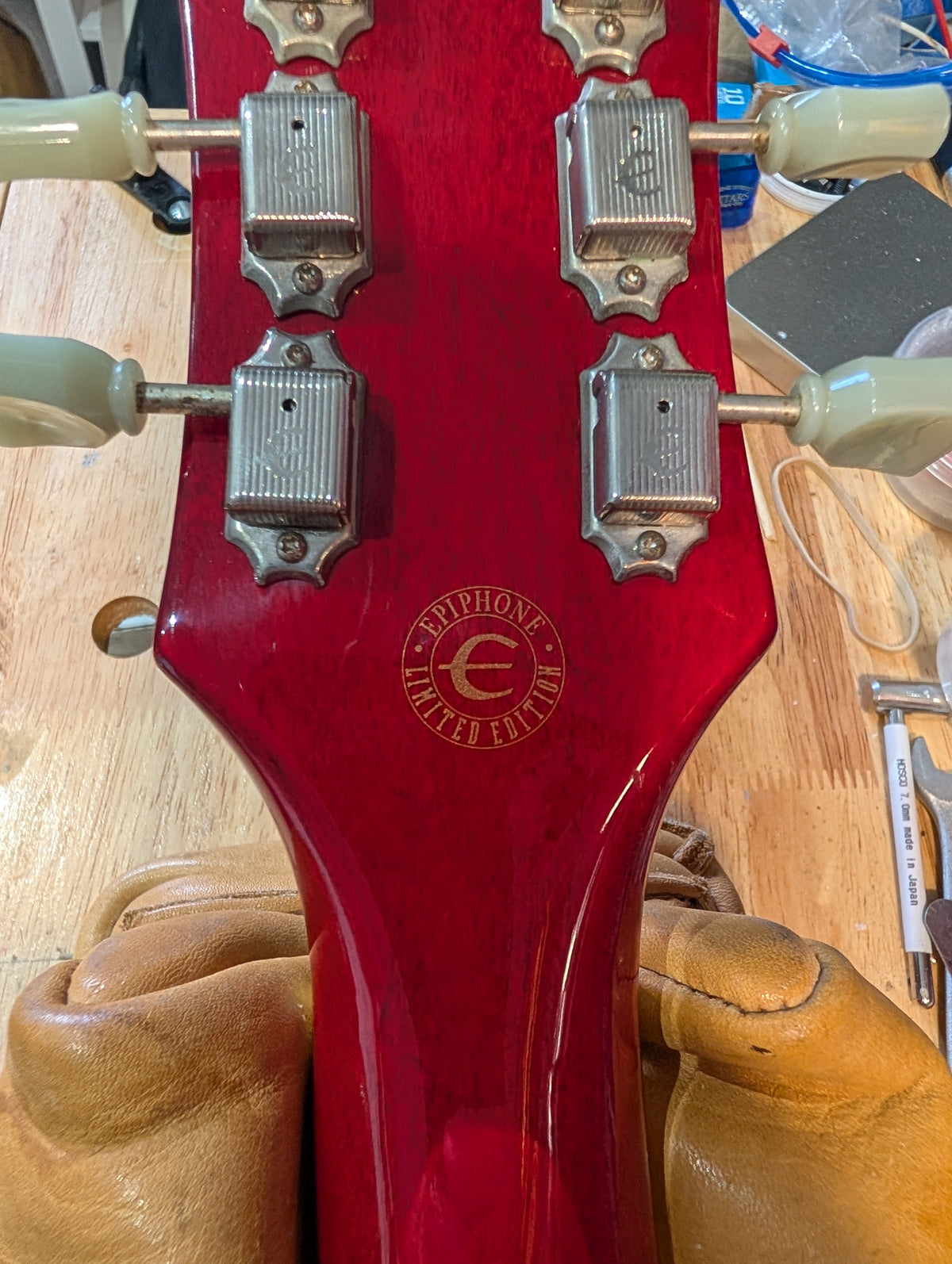 Epiphone Les Paul Standard LTD Edition Red (2001) Unsung, Korea + Other Upgrades