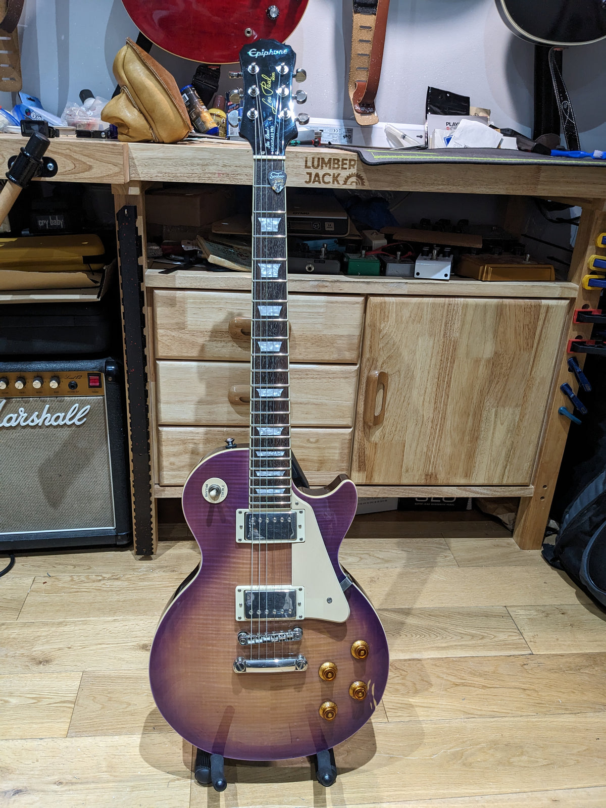 Epiphone Les Paul Standard Pro Trans Purple Faded Burst (2012)