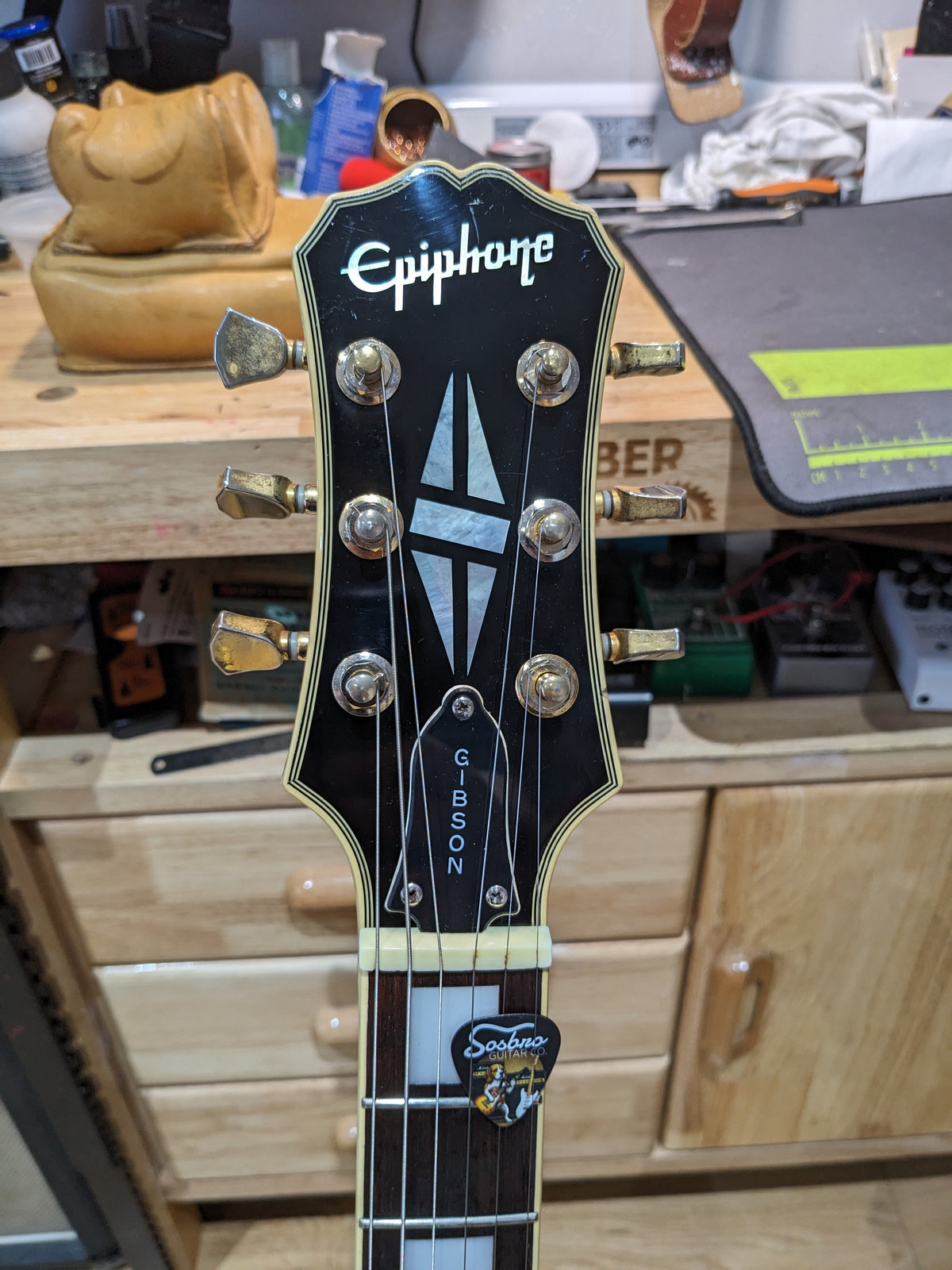 Epiphone Les Paul Custom Ebony Black (2001) Samick, Korea
