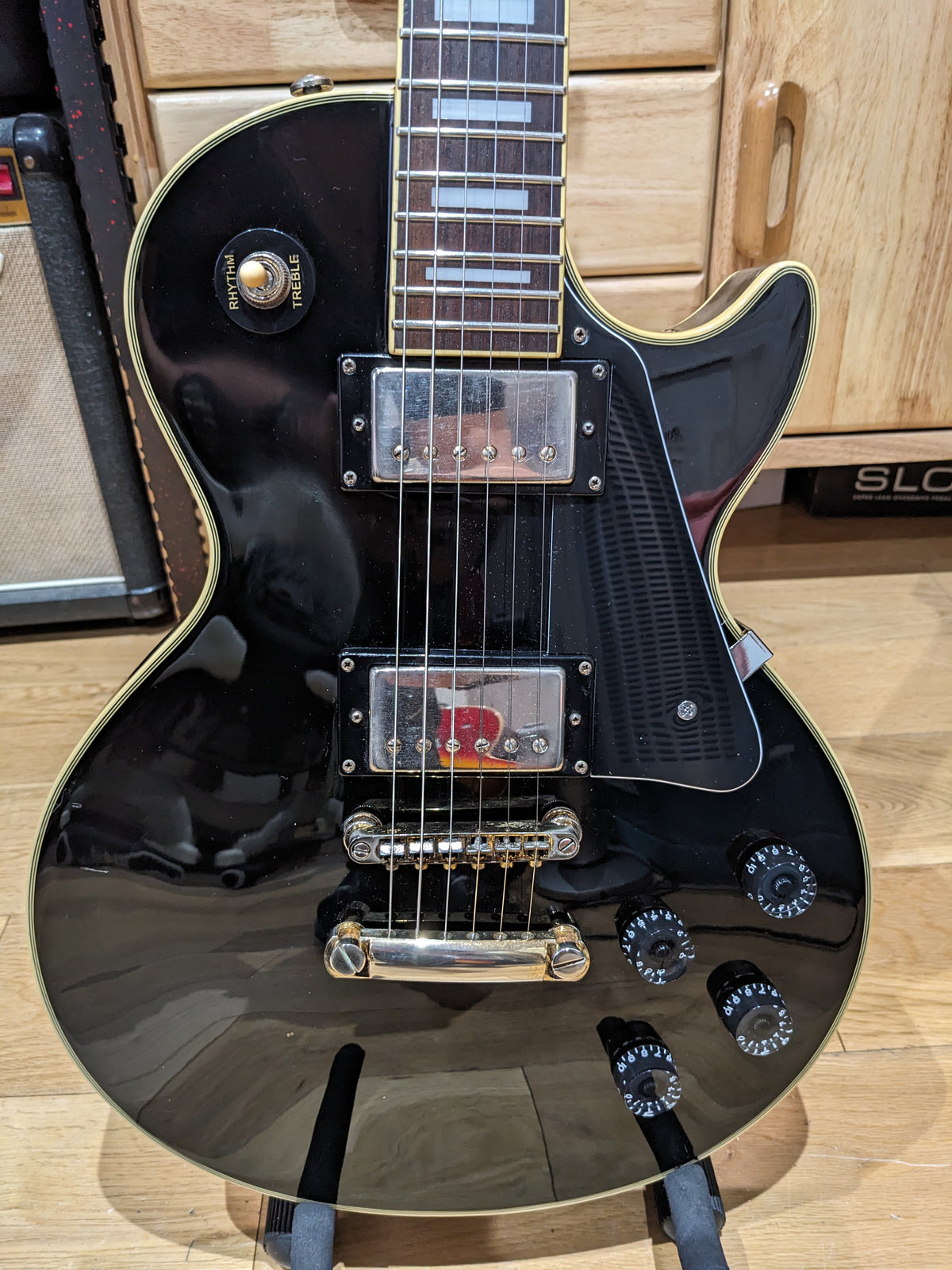 Epiphone Les Paul Custom Ebony Black (2001) Samick, Korea