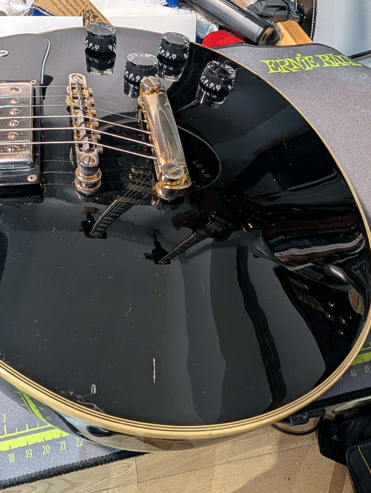 Epiphone Les Paul Custom Ebony Black (2001) Samick, Korea