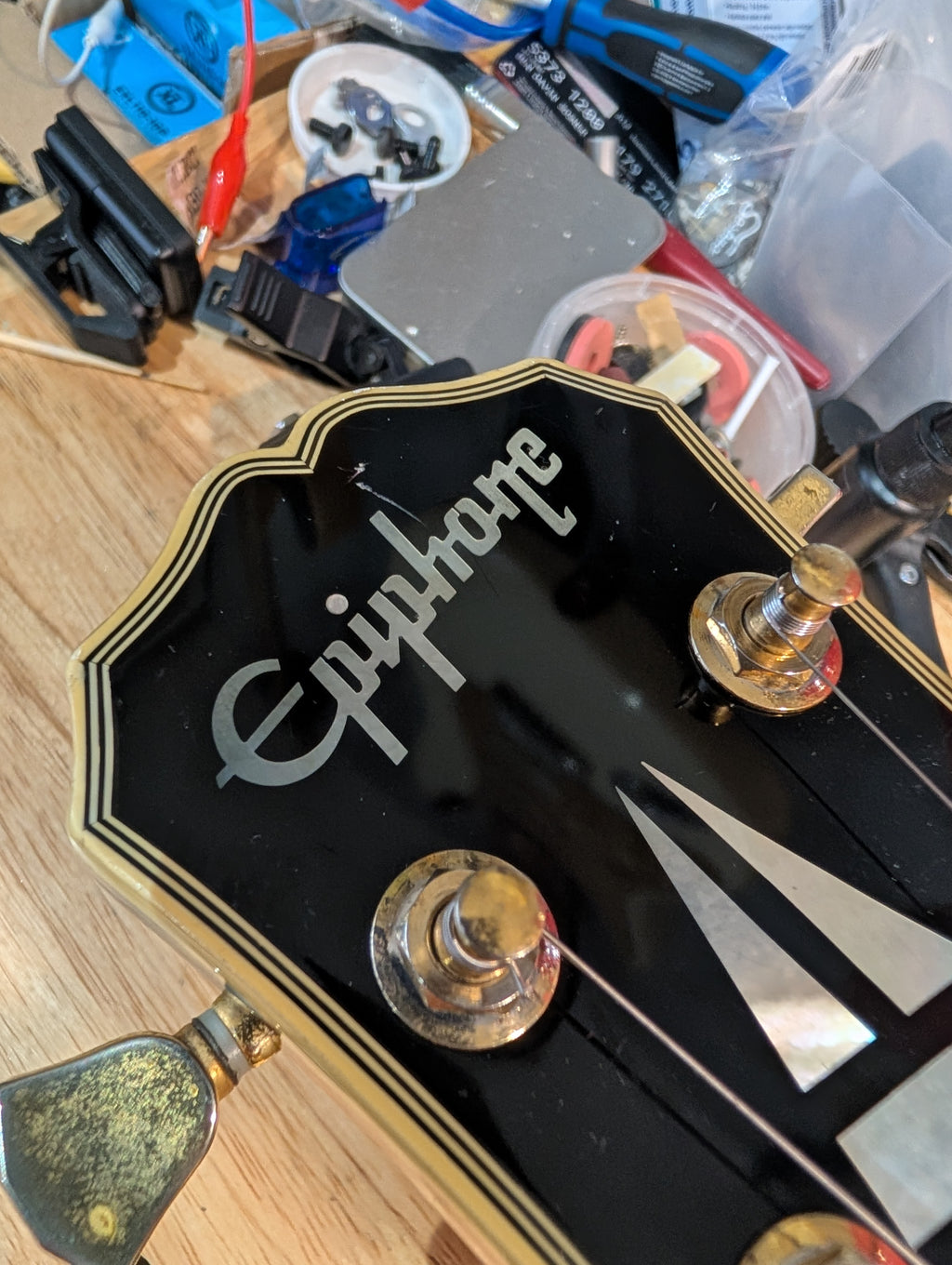 Epiphone Les Paul Custom Ebony Black (2001) Samick, Korea