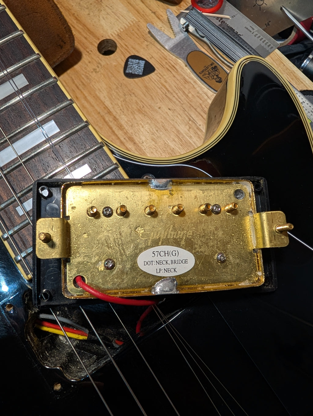 Epiphone Les Paul Custom Ebony Black (2001) Samick, Korea