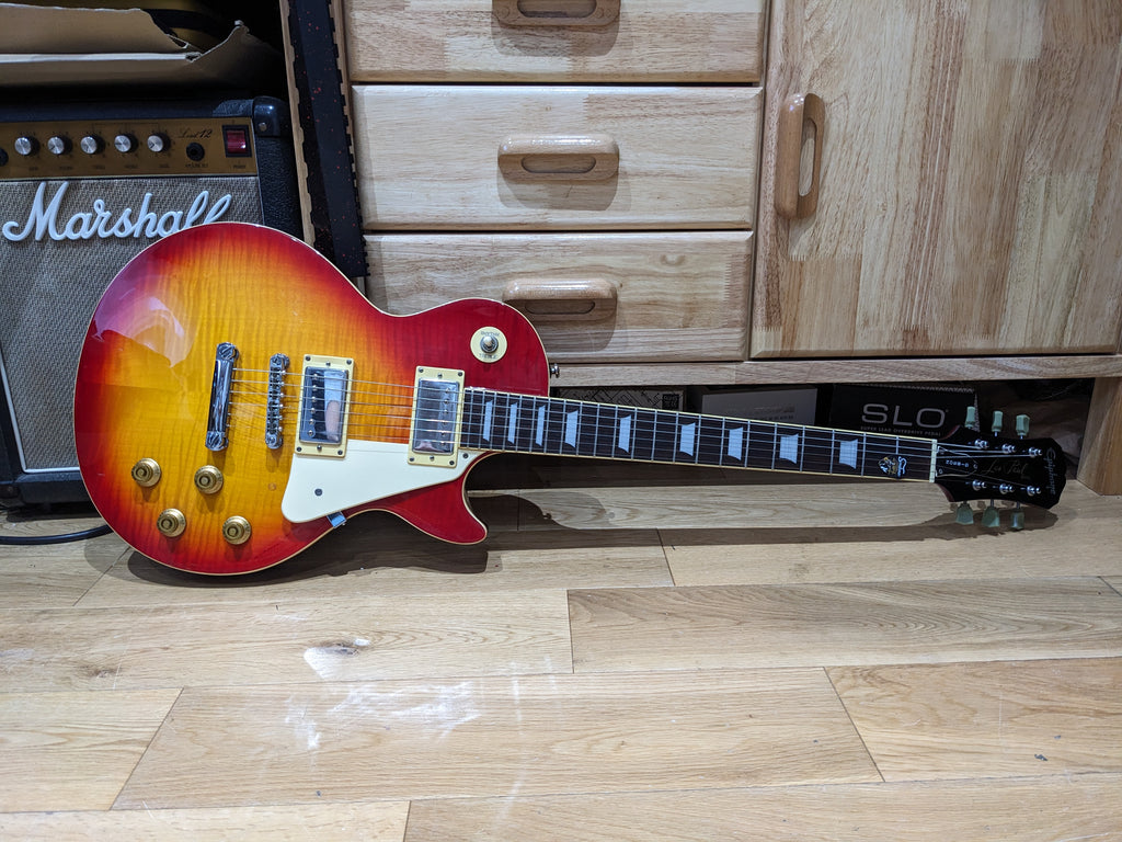 Epiphone Les Paul Standard Cherry Sunburst (2001) Samick, Korea - 'Scarface'