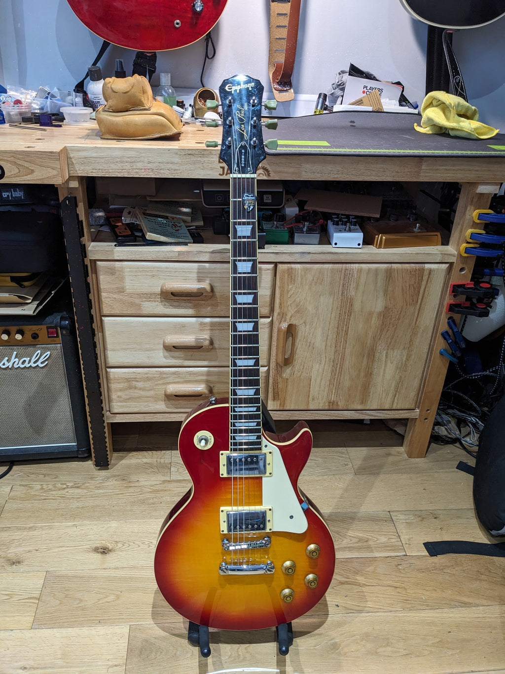 Epiphone Les Paul Standard Cherry Sunburst (2001) Samick, Korea - 'Scarface'