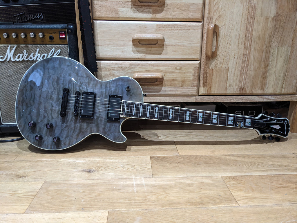 Epiphone Prophecy Les Paul Custom EX Outfit (2012) Ebony FB + Active EMG Pickups