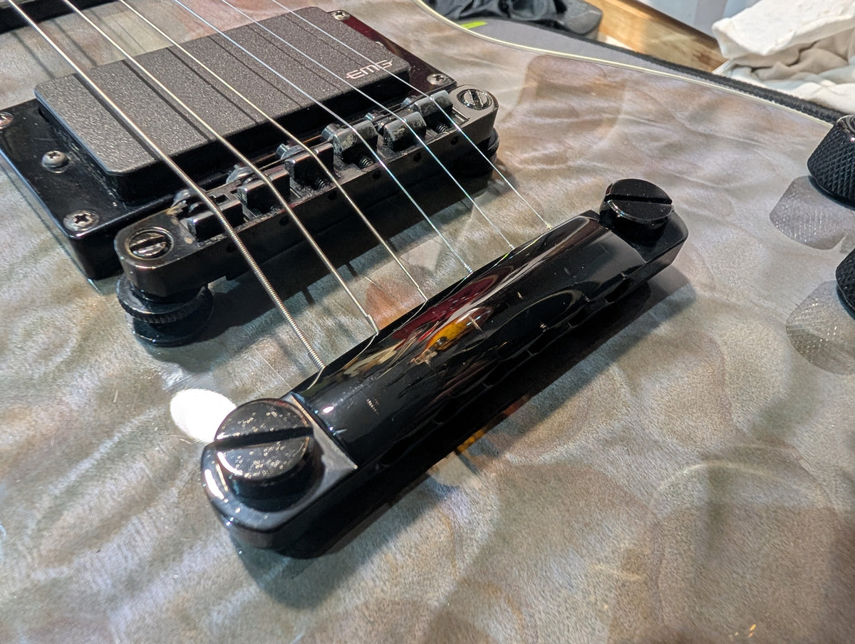 Epiphone Prophecy Les Paul Custom EX Outfit (2012) Ebony FB + Active EMG Pickups
