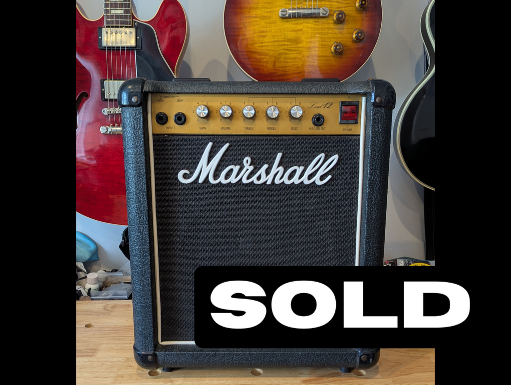 Marshall Lead 12 – (Model: 5005 – Year: 1988). Sympathetically modified to allow for an external cab to be connected
