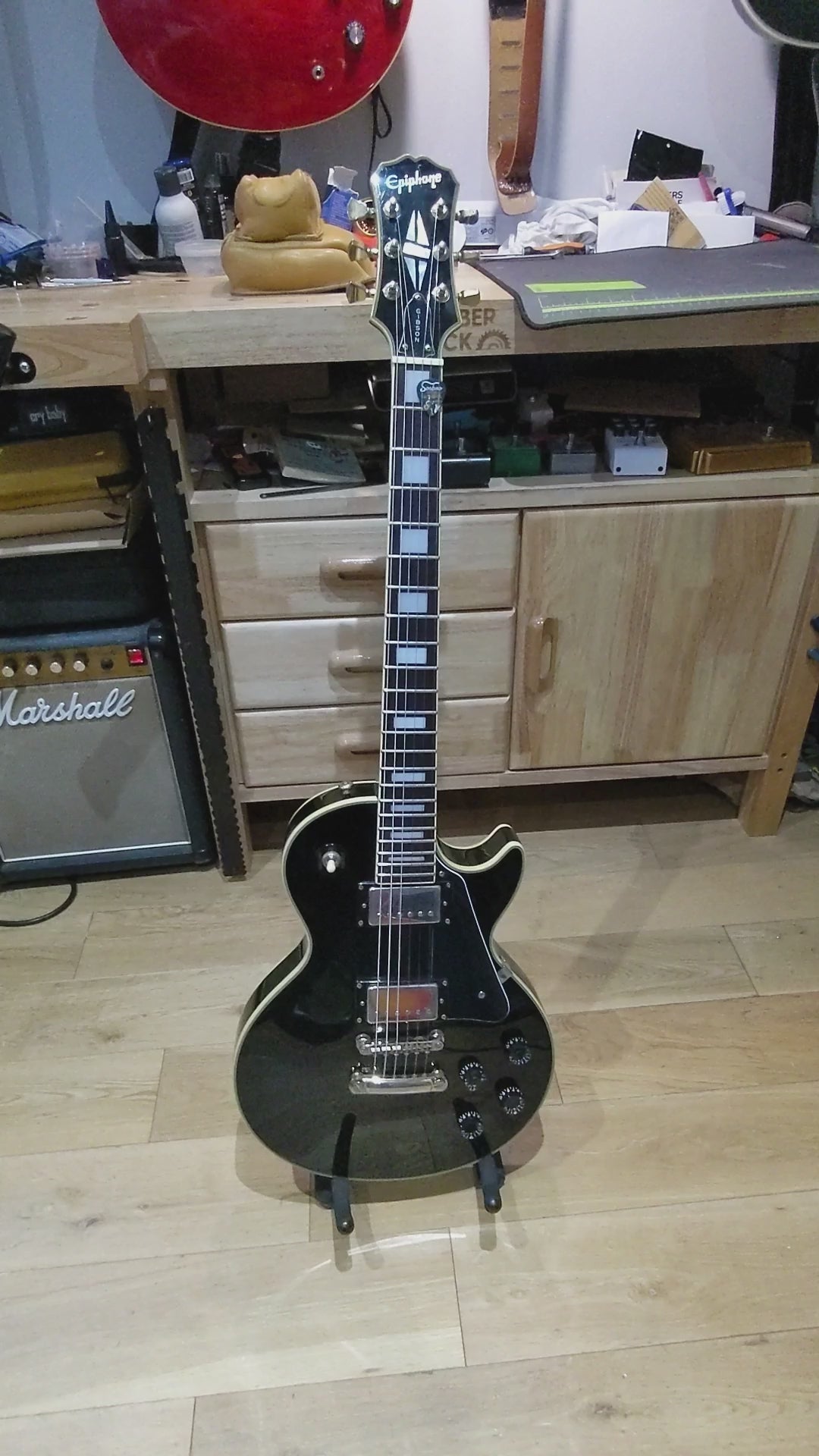 Epiphone Les Paul Custom Ebony Black (2001) Samick, Korea