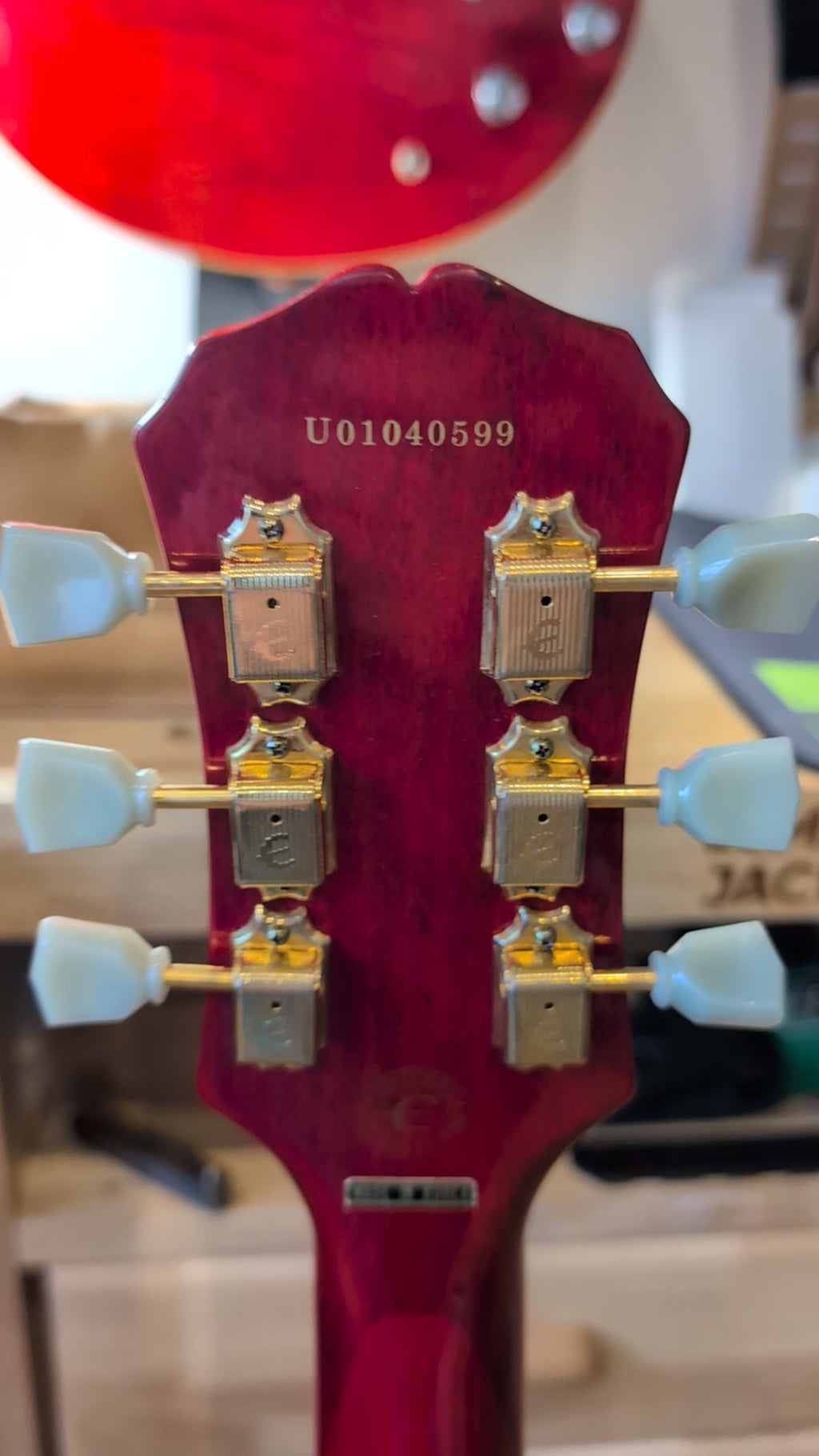 Epiphone Les Paul ES Hollow Body in Cherry Sunburst 2001 Made in Unsung Factory Korea.