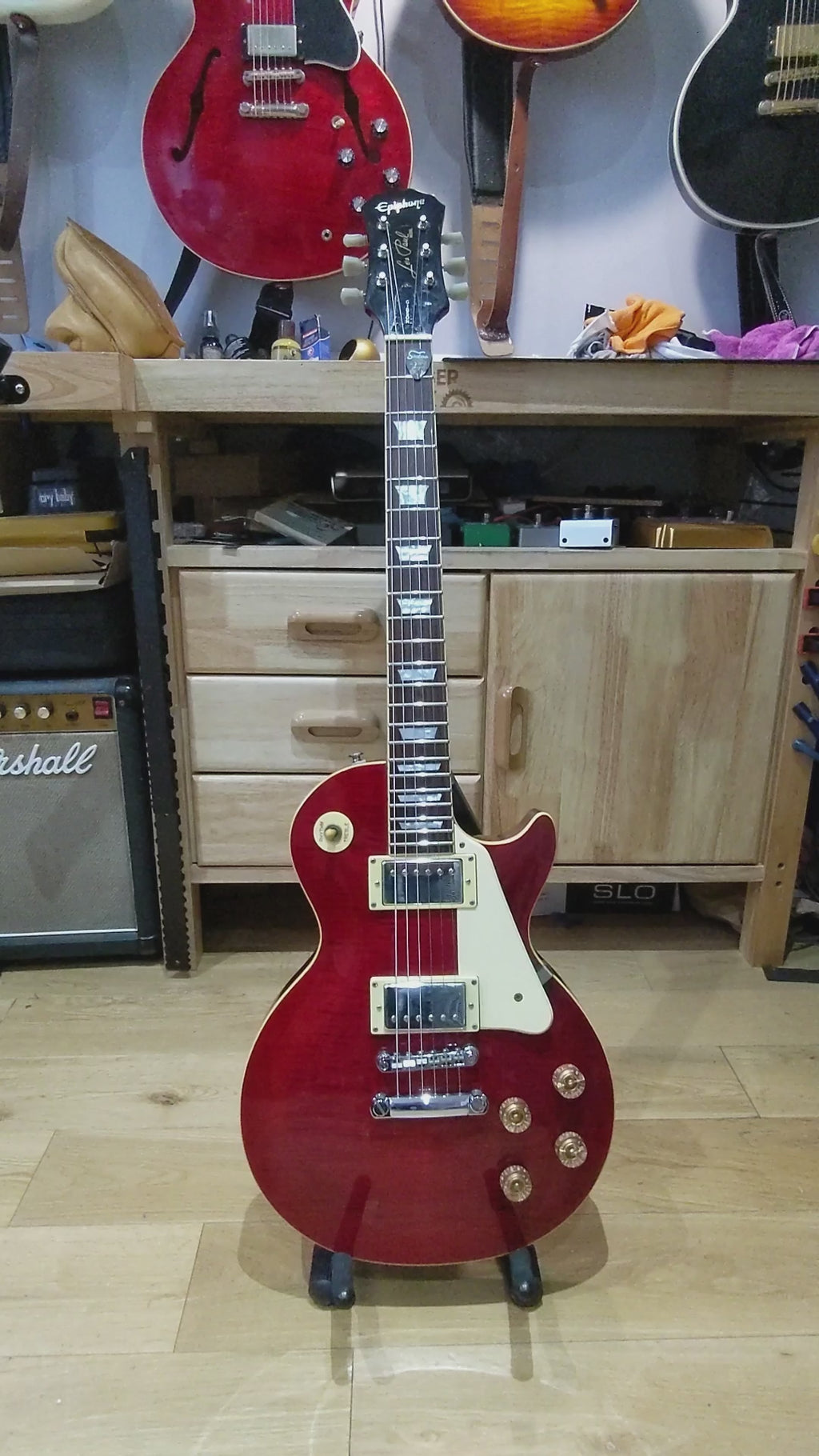 Epiphone Les Paul Standard LTD Edition Red (2001) Unsung, Korea + Other Upgrades
